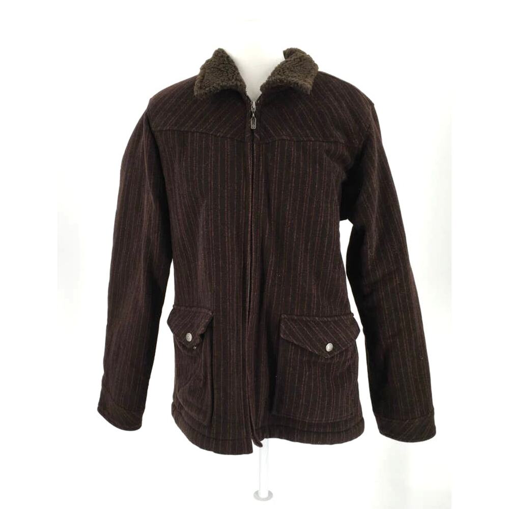Patagonia Wool Striped Sherpa Lined Jacket
